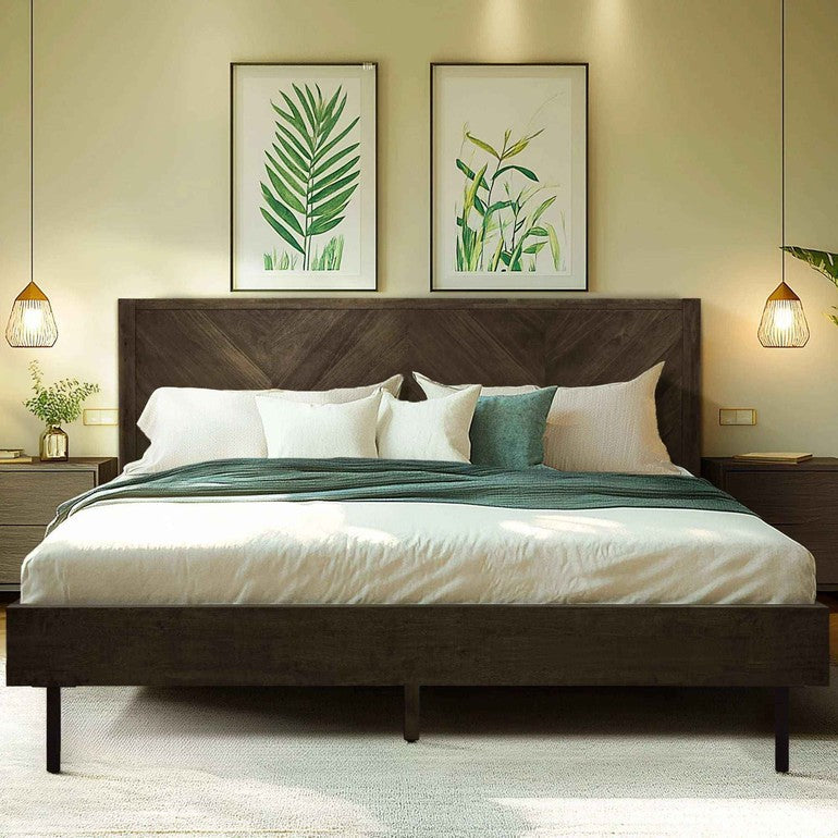 Alander Solid Wood Bed Frame
