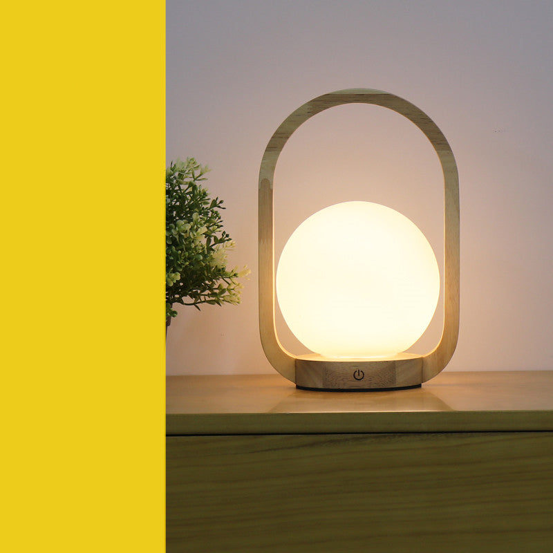 Dimmable Glass Bedside Lamp