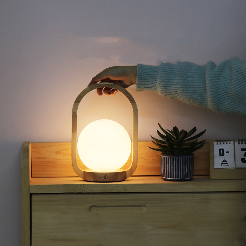Dimmable Glass Bedside Lamp
