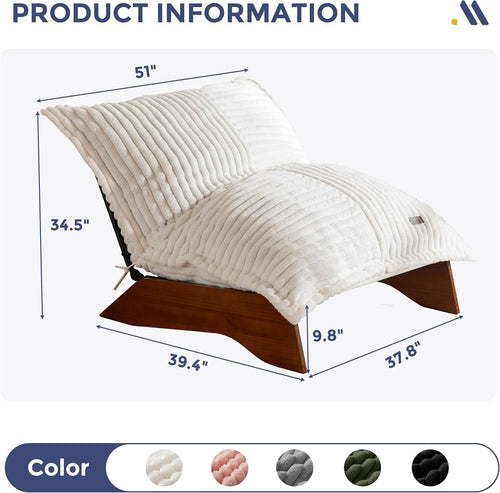 Adjustable Upholstered Chair — Beige
