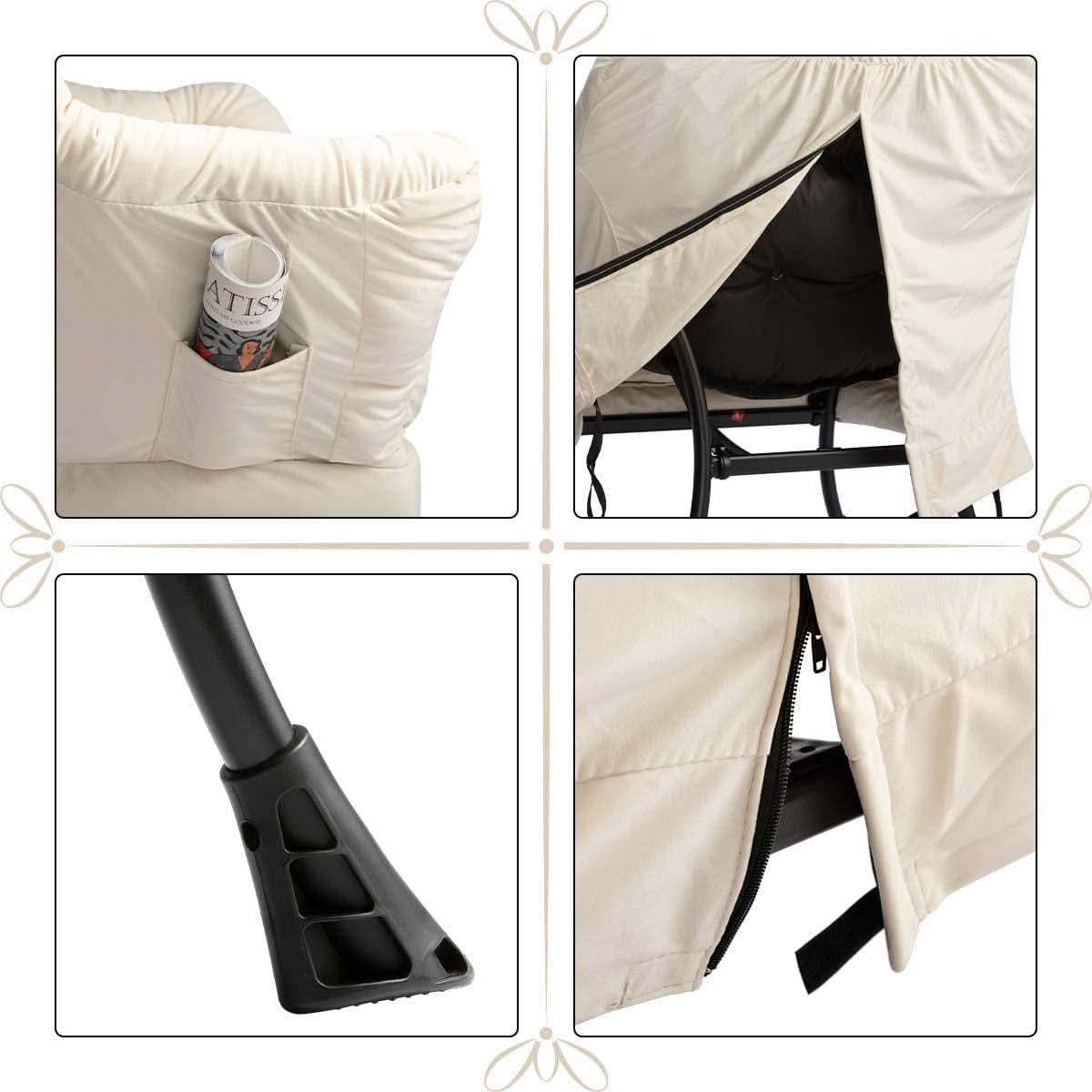 Lounge Chair with Pocket — Beige