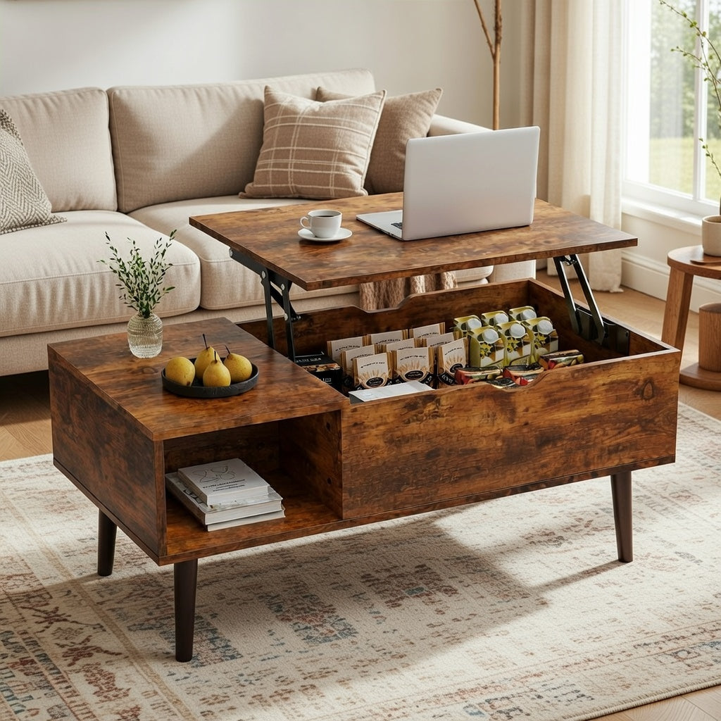 Lift-Top Storage Coffee Table