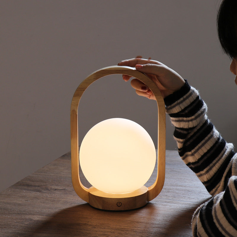 Dimmable Glass Bedside Lamp