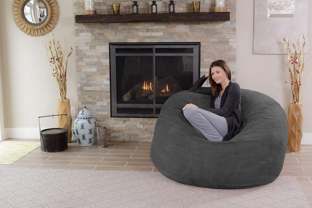 Memory Foam Bean Bag — Charcoal