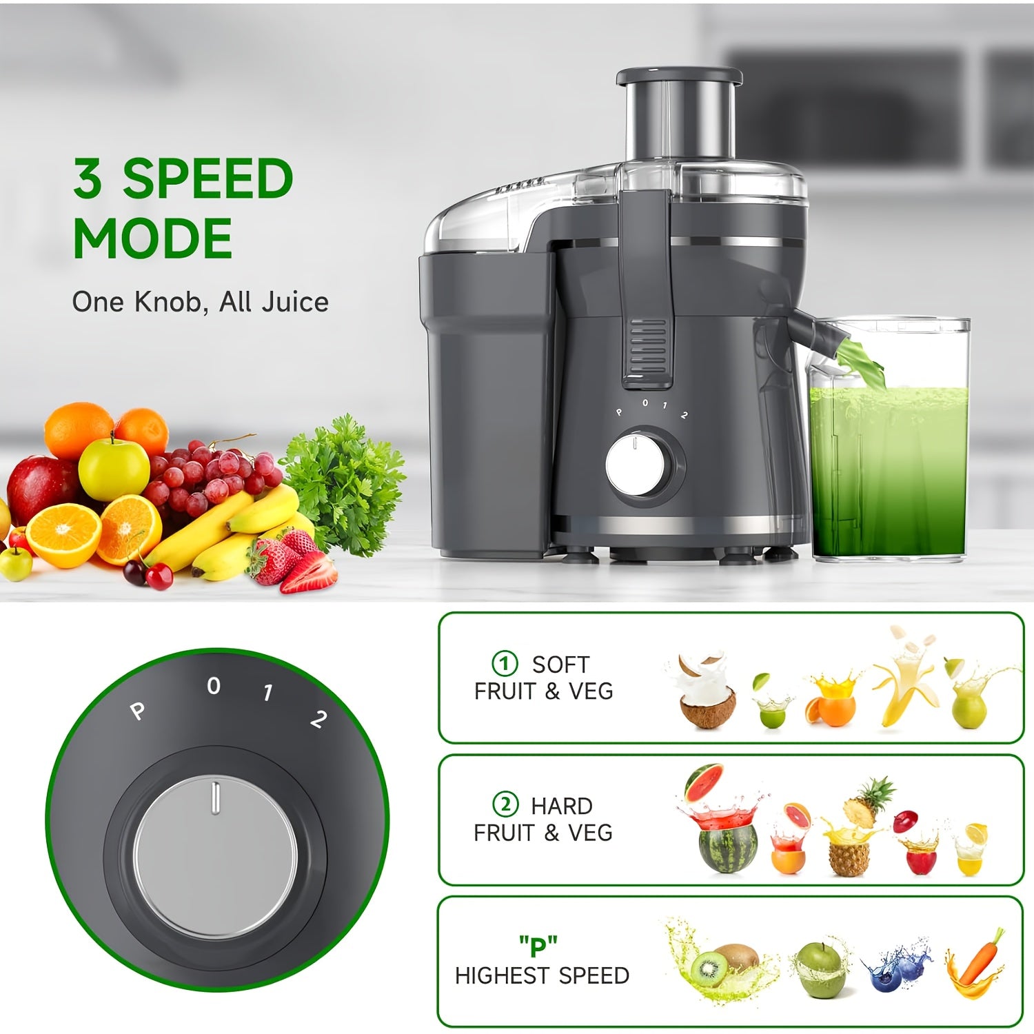 Wide Mouth Centrifugal Juicer