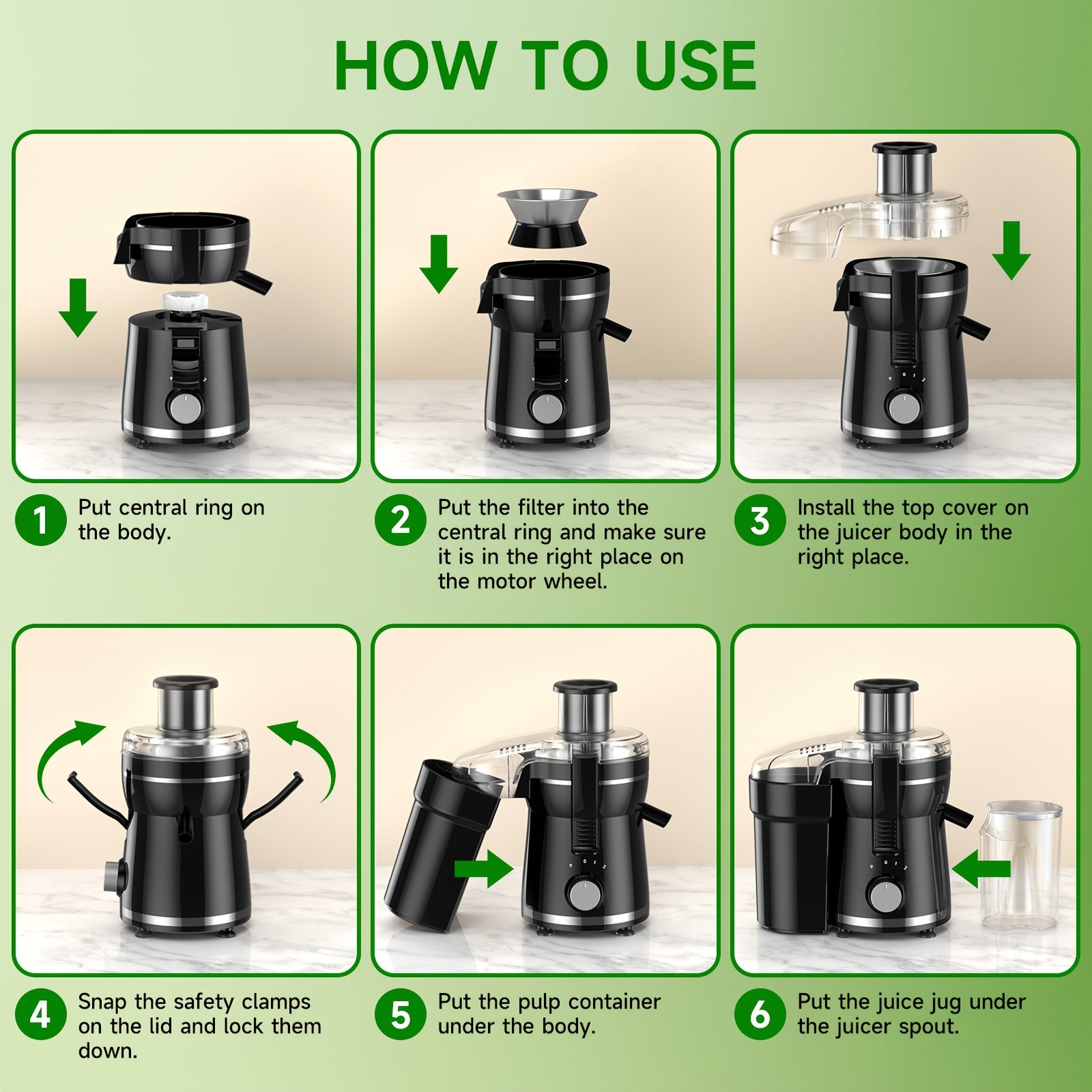 Wide Mouth Centrifugal Juicer