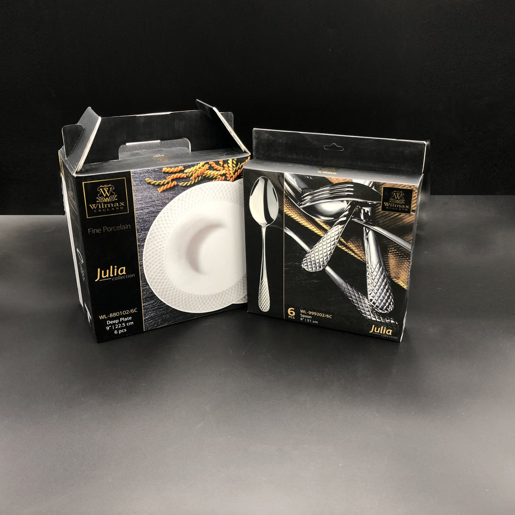Julia Porcelain Dinnerware Set — Service for 6