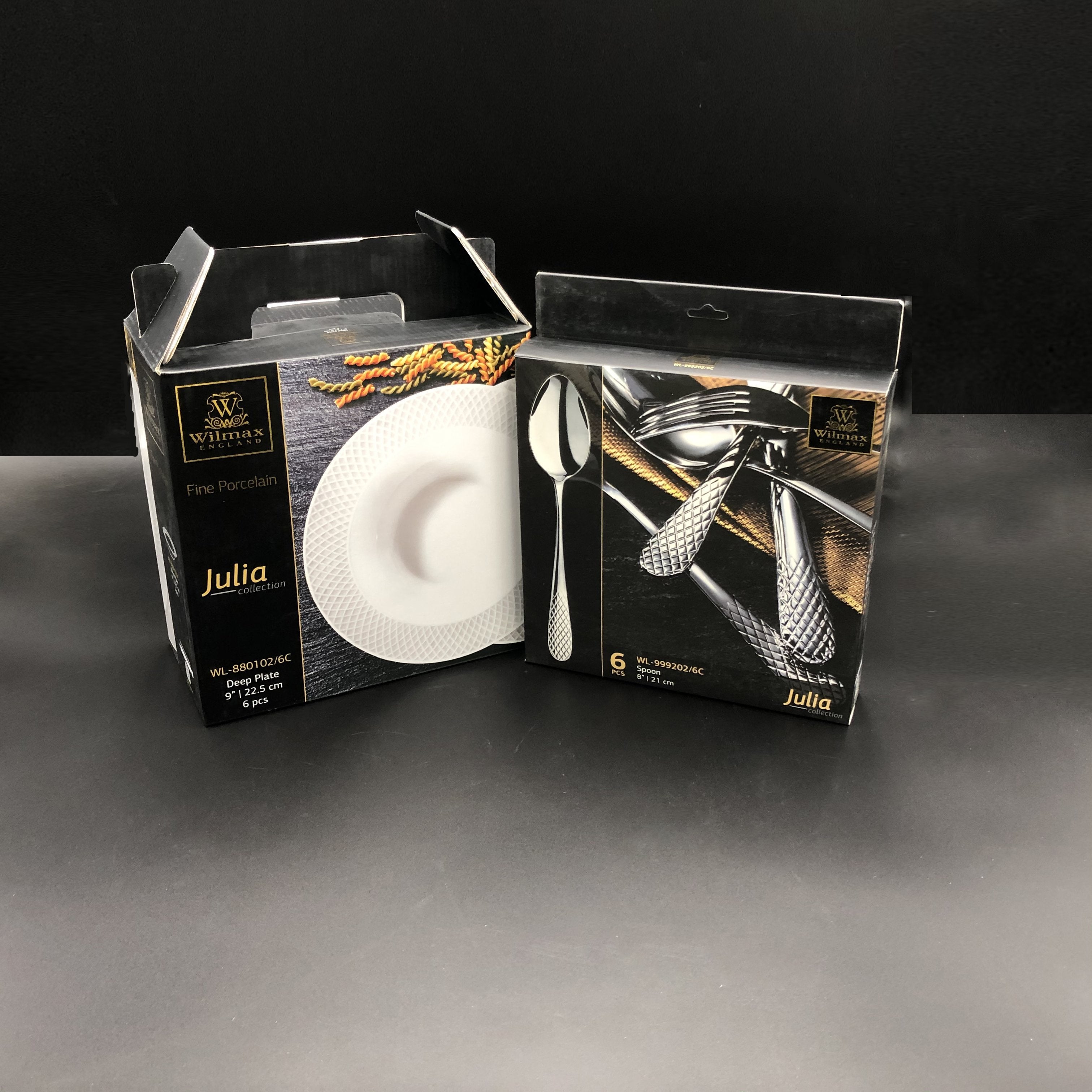 Julia Porcelain Dinnerware Set — Service for 6