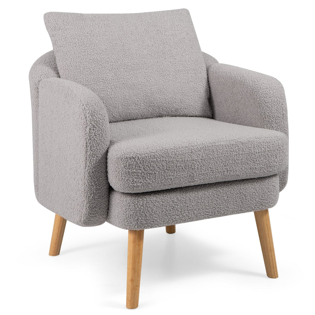 Sherpa Accent Chair — Grey