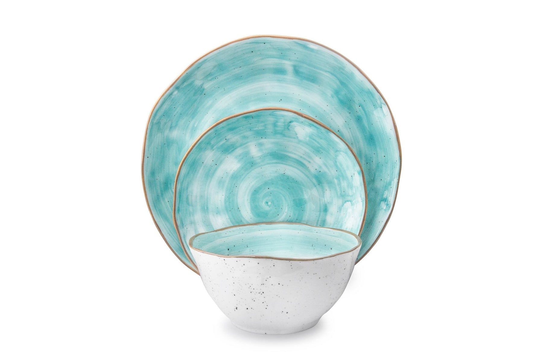 Cabana Dinnerware Set — Turquoise