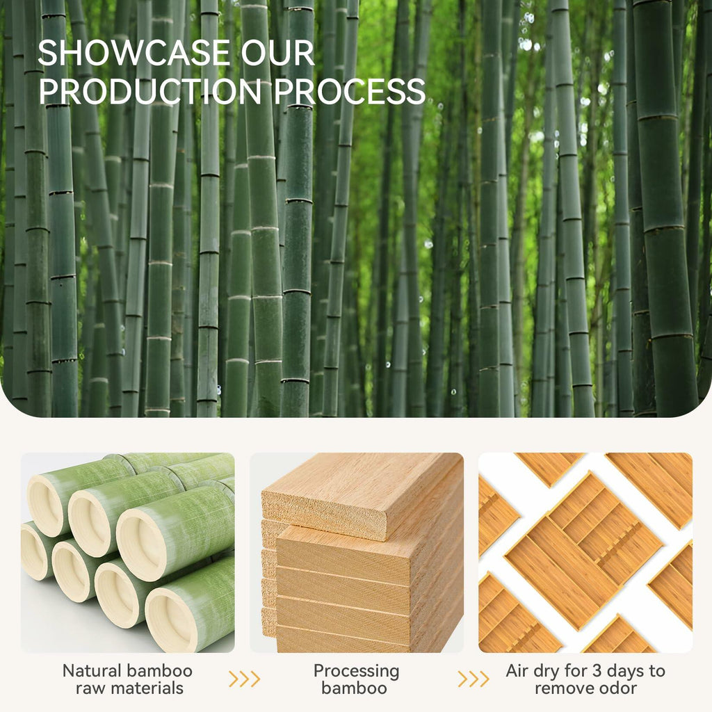 Expandable Bamboo Drawer Organizer