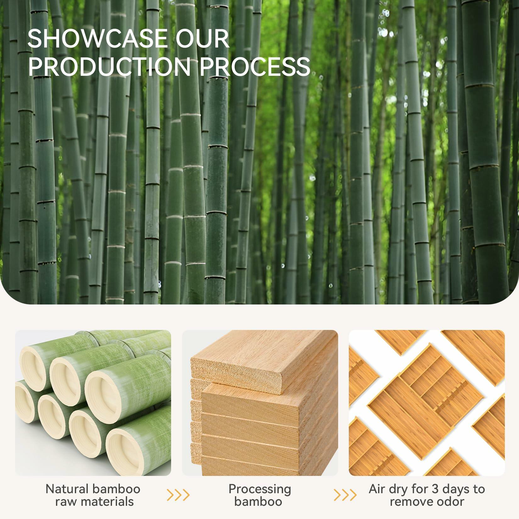 Expandable Bamboo Drawer Organizer
